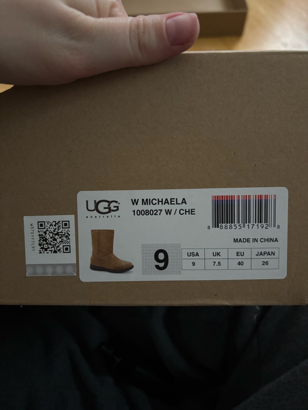 RARE Ugg W Michaela Chestnut Tan Suede Mid-Calf Boots - Picture 5 of 7